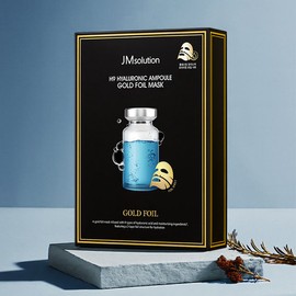 JM Solution H9 Hyaluronic Ampoule Gold Foil Mask 35ml 10 Sheets / 제이엠솔루션 H9 히아루로닉 앰플 골드 호일 마스크 35ml 10매
