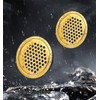 NIDETION Golden 19mm/0.75" Circular Soffit Vent, Stainless Steel Mesh Hole