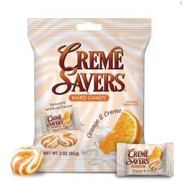 Creme Savers Orange and Creme Hard Candy 3 oz Bag