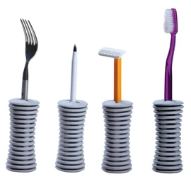 Universal Soft Easy Grip Handle Tool, Provides Wider Grip for Arthritis and Limited Dexterity, Set of 4