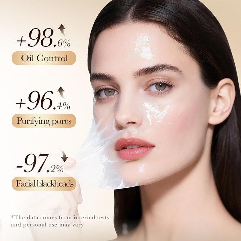 Rice Raw Pulp Peel-Off Mask, Purifying Pores Peel-Off Mask, Deeply