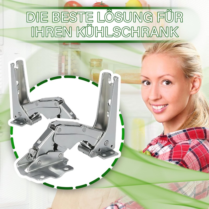 Set of 2 Hinges for Fridge Door Handle with Original
