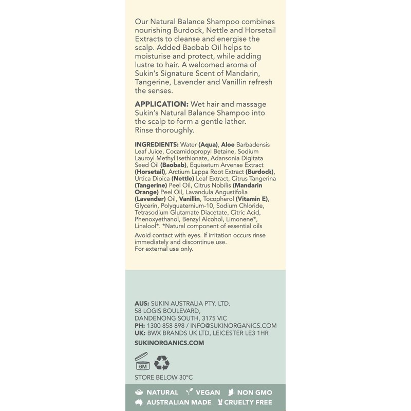 Natural Balance Hair Shampoo