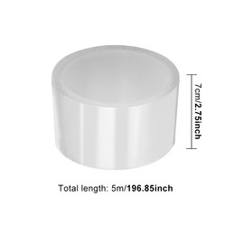 Car Sill Protectors Strips,Clear Tape 7cmx5M Car Door Sill Protector Strips,Anti-Scratch Door Guard Bumper Sticker,Edge Protection for Cars Trucks SUV