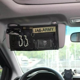 Unbranded Tactical MOLLE Car Sun Visor Organizer Pouch Bag Pocket Card Storage Holder