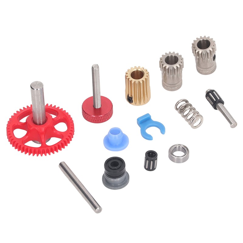 Dual Gear Assembly Kit Upgrade Extruder Red Wheel Kit 3D
