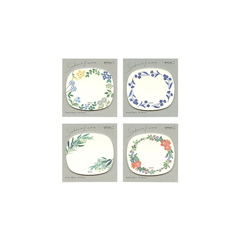 Tsukesen Paper Transparent Flower Pattern 19080006 Stylish Elegant Message