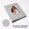 Cherrich Small Photo Album 4x6, Pack of 2 Leather Photo