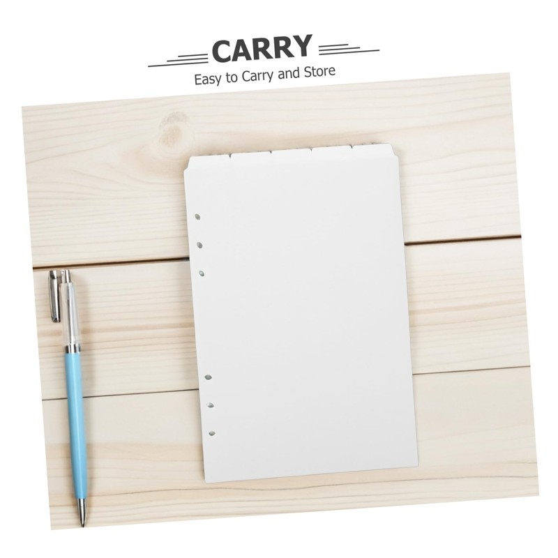 Gatuida 25pcs Binder Divider Tabs Loose Leaf Inserts with Removable