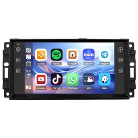 7 Inch Wireless CarPlay Screen for Car (2GB RAM 32GB ROM) – Android Auto & Apple CarPlay, Dashcam, GPS Navigation – Compatible with Jeep Split Screen, Dual USB