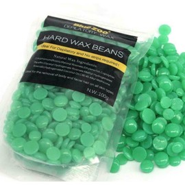 Hard Wax Beans for Hair Removal – Bikini, Face, Legs & Body – Painless & Strip-Free (Green Tea Flavour)