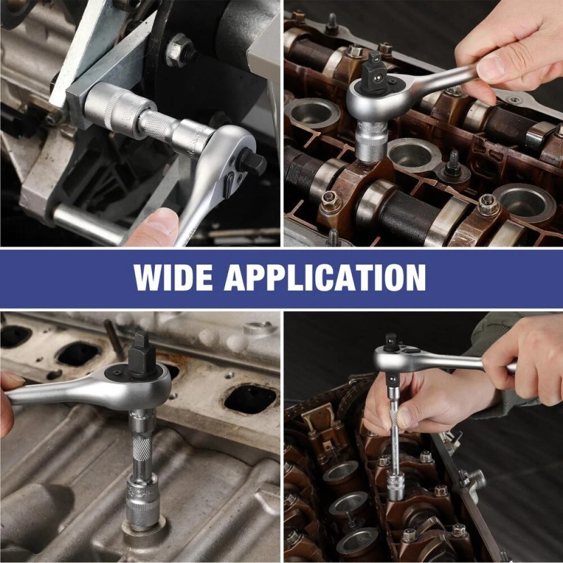 WORKPRO 22-Piece Socket Set 1/4, 3/8, 1/2 Inch Drive Socket