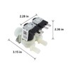 Nicear Washing Machine Water Valve Double-Head Water Inlet Solenoid Valve