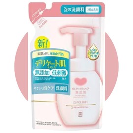 COW BRAND Monomoshop Foaming Facial Cleanser, Refill, 4.9 fl oz (140 ml), Face Wash, Skin Care, Package with Original Logo