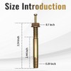 Napredak 3/8” x 3-1/2” Strike Anchor, Hammer Drive pin Expansion