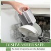 Hushee 6 Pcs 304 Stainless Steel Sandwich Containers with Lids
