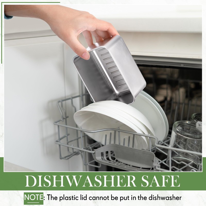 Hushee 6 Pcs 304 Stainless Steel Sandwich Containers with Lids