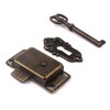 ATOPLEE 4 Sets Retro Cabinet Cupboard Jewelry Box Decorative Lock,Antique