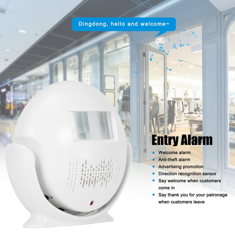 Waytronic Welcome Doorbell Alarm IR Infrared Sensor Voice Prompt Door