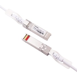 Wiitek 1.5m 10GbE SFP+ DAC Twinax Cable, 10Gbase-CU SFP+ Passive Copper Cable,for Ubiquiti, Fortinet, MikroTik, Mellanox and Cisco, Open Source Devices, White Colored
