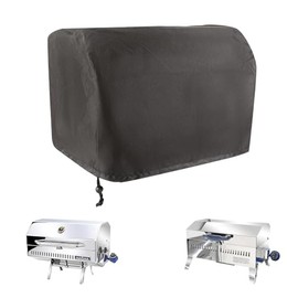 Boat BBQ Grill Cover Waterproof,for Magma ChefsMate Gas Grill, Magma Cabo Grill, Magma Newport 2 Infra Red Grill, Magma Catalina 2 Infra Red Grill, Heavy Duty Windproof Anti-UV 9 inch x 18 inch