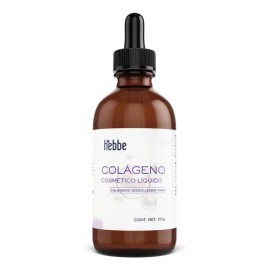 Hebbe colágeno líquido hidrolizado puro 100 g uso cosmético, piel universal
