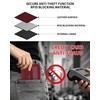 BNMBQKL Credit Card Holder Wallet RFID Blocking, Leather Wallet for