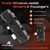 Power Window Switch Driver & Passenger Side Control Buttons Compatible