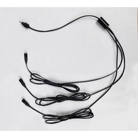 1 to 3 Extension 1-Pin Cord for Solar Water Fountain Pump Lights, Power Cord Extension for Solar Water Pump Lights Extension Cable