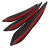 ChaRLes 6pcs Universal Carbon Fiber Spoiler Front Bumper Fins Spoiler