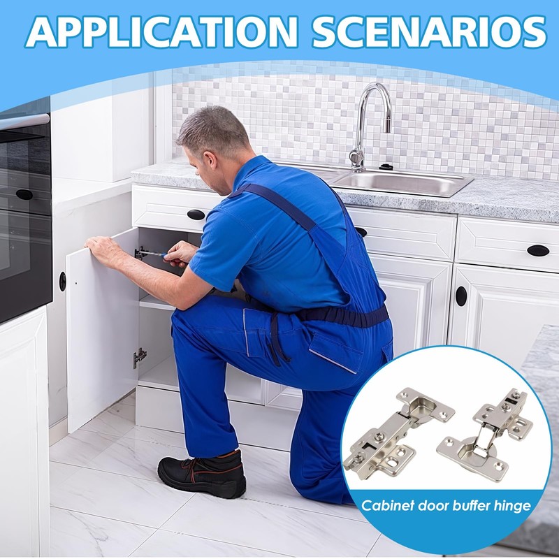 Sensys 8645i TH52 110 Degree Standard Hinges with Self-Closing Mechanism,