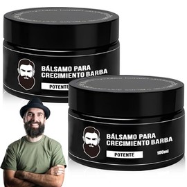Bálsamo para Barba Cuidado de Barba y Suavidad para Hombre，Cuidado de barba y bigote -Balsamo Crecer La Barba Al 20%,haciéndolo más grueso, saludable ideal para quienes no tienen cabello ni barba
