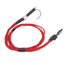 RC Crawler Kinetic Winch Strap Elastic Rescue Tow Rope with Hook for 1/10 1/8 RC Car (Red)