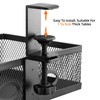 QWORK® Under Desk Storage Under Desk Organizer 360° Rotating Clamp