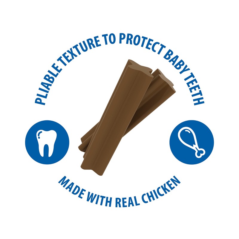 N-Bone Jumbo Puppy Teething Sticks Chicken Flavor Dog Treats, 7.28-oz