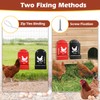 Crazydeer 2 Pack Chicken Grit and Oyster Shell Feeder, Metal