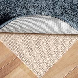 Bekeify 200x200 CM Rug Gripper PVC Cuttable Anti Slip Rug Underlay Non Slip Rug Mat Drawer Pad Antislip Liner Carpet Non-Slip Matting for Hard Wooden Laminate Floors Rugs & Carpets (White)