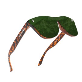 KINGSEVEN Polarized Sunglasses Men Women Retro Sun Glasses Male Outdoors Sports Golf Cycling Fishing Hiking Mirrored Full Frame Eyewear (756-Green-UK)