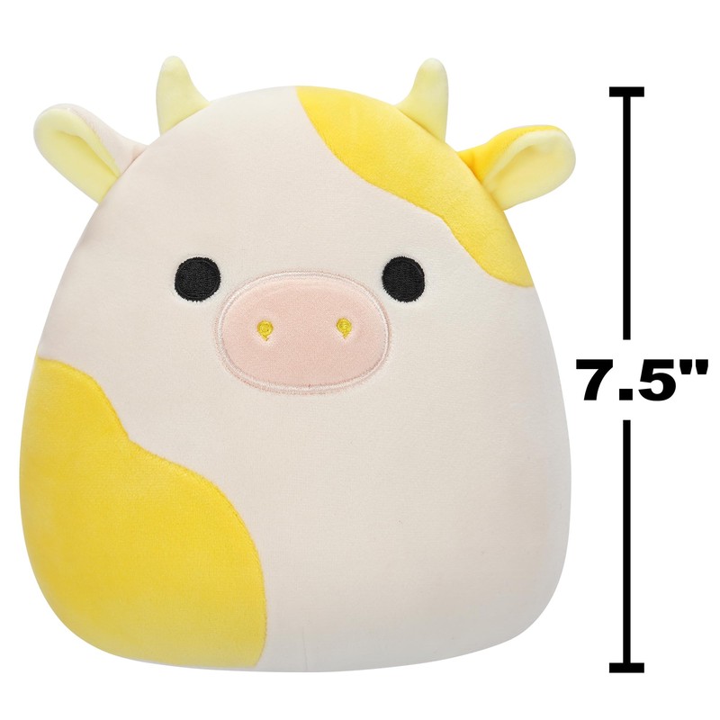 Squishmallows Original 7.5-Inch - Bodie the Yellow and White Cow