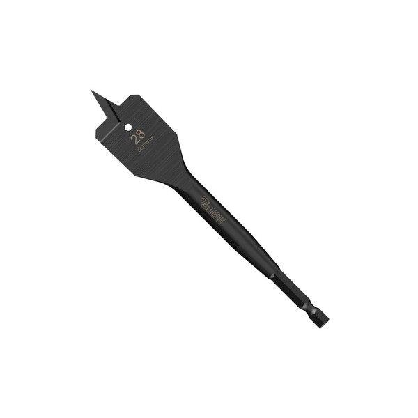 1 x SabreCut SCRIW28_1 28mm x 152mm Impact Rated Flat Wood Spade Bit Compatible with Bosch Dewalt Makita Milwaukee and Many Others