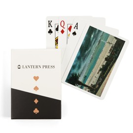 Lantern Press Santa Cruz, California, View of US Warships in The Ocean (52 Playing Cards, Poker Size Card Deck with Jokers)