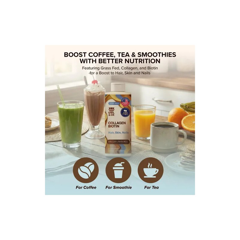 Owl Ox Crema Para Café Con Colágeno Y Biotina Collagen
