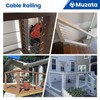 Muzata 20 Pairs 1/8" Cable Railing Hardware Kit Swage Toggle