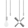 SHIFANQI Ceiling Fan Pull Chain, 2 Pack 3D Bulb&Fan Pull