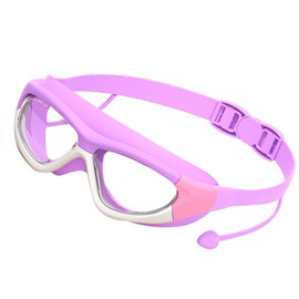 VGEBY Kids Swimming Goggles Anti-Fog Professional Waterproof Swimming Goggles with Clear Vision for Boys and Girls (Purple)