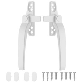 MATSOONY 2 Pack Window Handles - Double Glazing Window Handle Replacement Kit, Right/Left Hand Design, Suitable for Windows Sliding Doors (White)