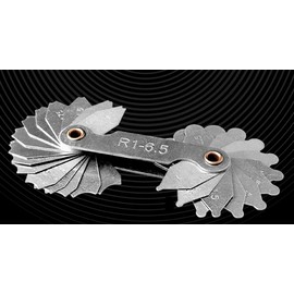 raziasuge-zi Set of 4 R1 X 0 – R80 x 0 mm Measure Up To Fit All 64 Piece Round R Gauge