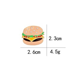 A Delicious Hamburger Brooch Lapel Pin Metal Enamel Delicate Brooch Pin Accessory for Backpack Clothes Hat Decoration Badges for Women Men Girls Kids Gift