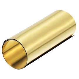 TA-VIGOR 1Pcs Brass Sheet Roll, 1000mm x 200mm x 0.1mm Metal Foil Plate Roll Brass Metal Thin Sheet Strip for Crafts, Electrical Repairs, DIY Projects, Grounding