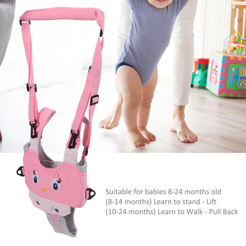 Baby Walking Harness Cartoon Handheld Toddler Walk Learning Helper Assistant